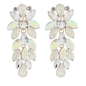 Jeweled Multi Teardrop Earrings